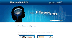 Desktop Screenshot of neurobehavioralsystems.net